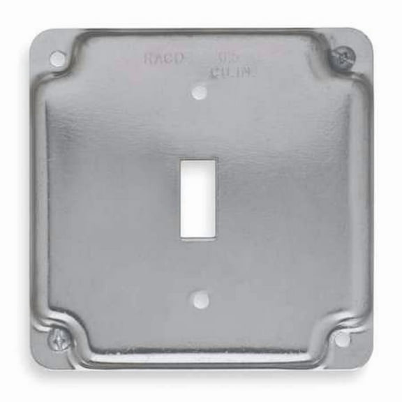 RACO 800C Electrical Box Cover,Toggle Switch,4 in.