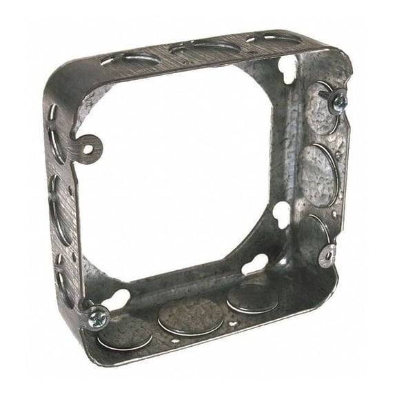 Raco Extension Ring, 2 Gangs, Galvanized steel, Square Box Type 250