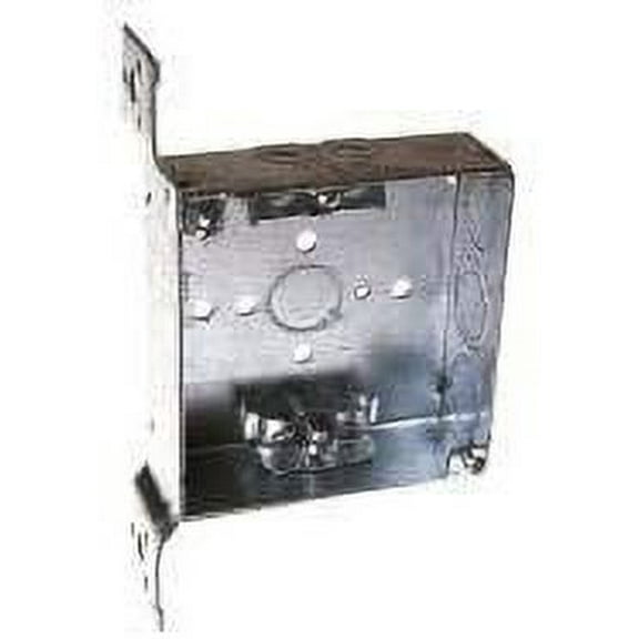 RACO Electrical Box Square with Welded Corner Edges - Galvanized Steel - 10 Pack