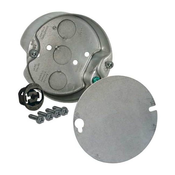 Raco Electrical Box,Round Ceiling Pan,4X4 in 296-1