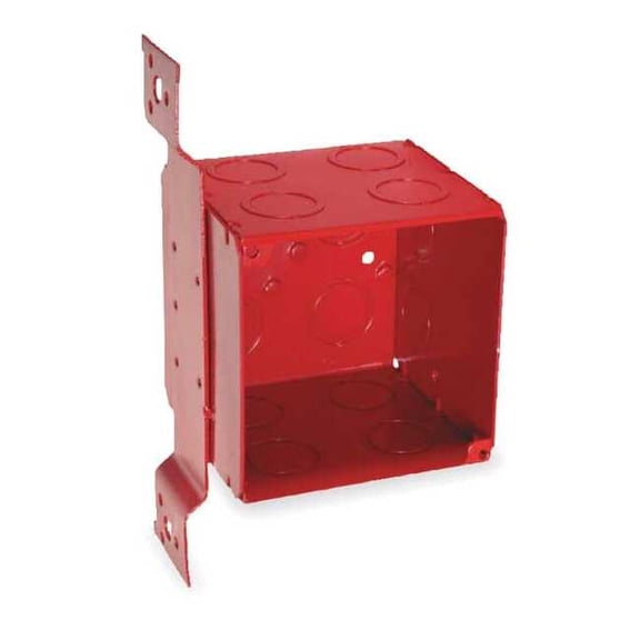 Raco Electrical Box,Square,40.5 cu. in.,Red 911-1