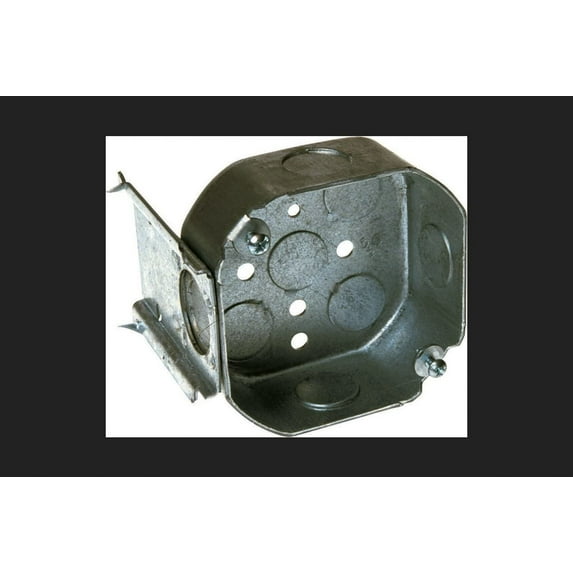Raco Octagon Box 15.5 Cu In J 4 Side Knockouts 1/2 " Steel Bulk