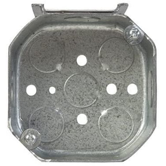 Raco Octagon Box 15.5 Cu In J 4 Side Knockouts 1/2 " Steel Bulk