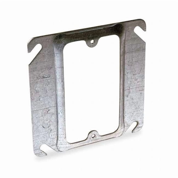Raco Mud Ring, 1 Gang, Galvanized Zinc, Square Box Type 772