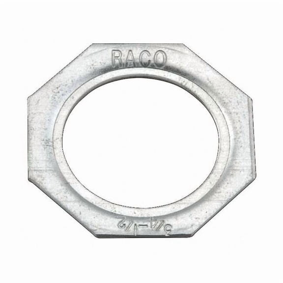 Conduit Fitting Reducing Washer, 2 in x 3/4 in, Steel, Electro Zinc Plated, Silver 1376