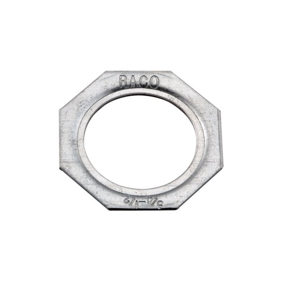 Conduit Fitting Reducing Washer, 3/4 in x 1/2 in, Steel, Zinc Plated, Silver 1365