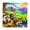 thumbnail image 1 of Racoon in Rococo Style - Canvas, 1 of 10