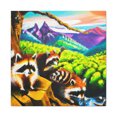 thumbnail image 1 of Racoon in Rococo Style - Canvas, 1 of 10