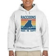 thumbnail image 1 of Racoons Make Me Happy Hoodie Men -Smartprints Designs, Male Large, 1 of 4