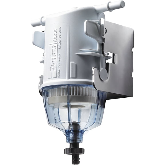 Racor Snapp Filter Assembly with Mounting Bracket for All Engines Up to 140 HP