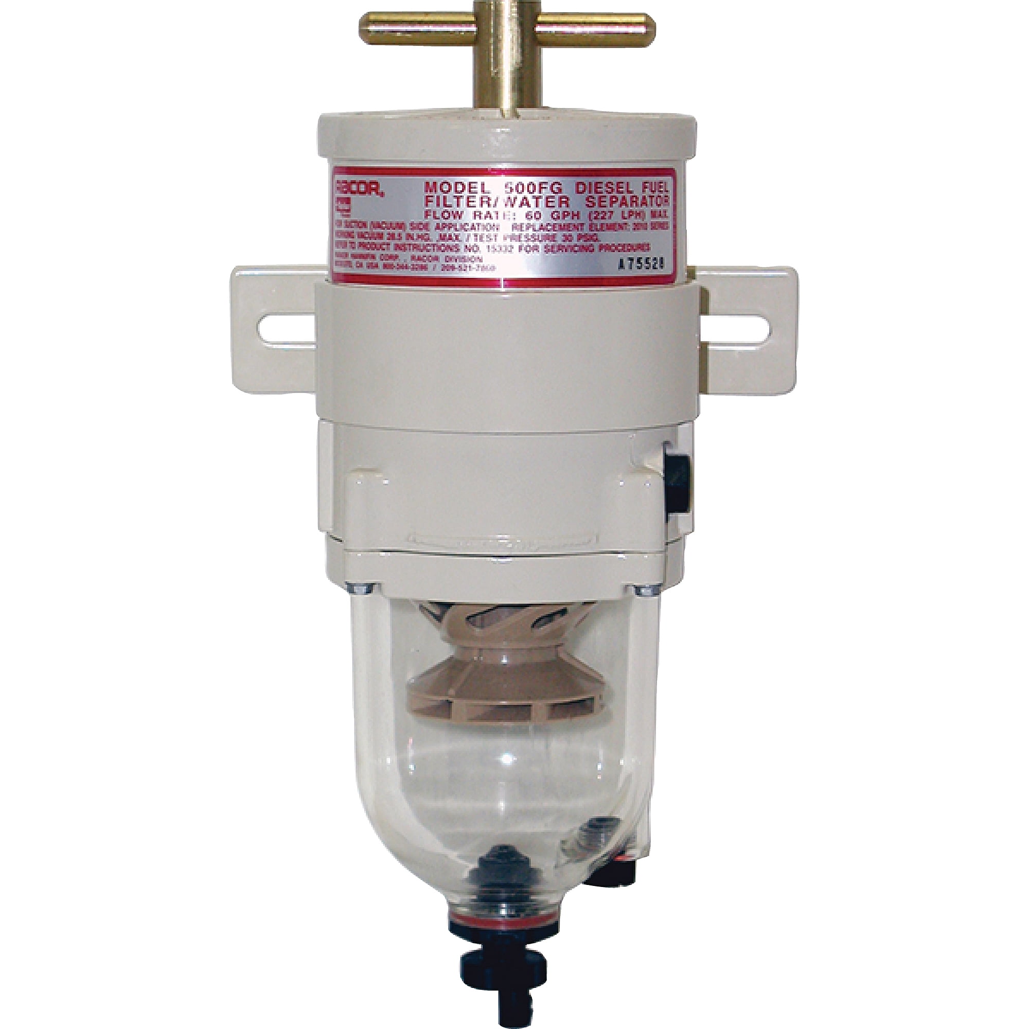 Racor Turbine Fuel Filter/Water Seperator with Clear Bowl - Walmart.com
