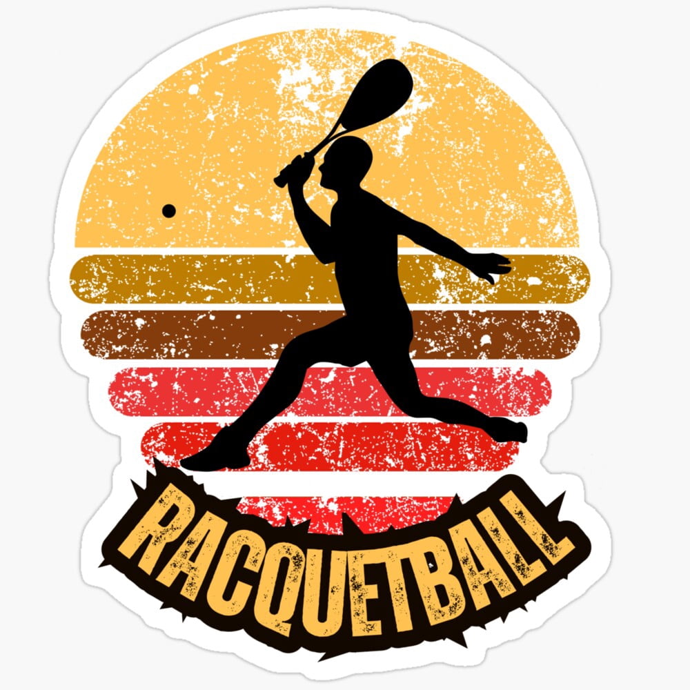 Fun Sticker Racquet Racquetball Sticker Phone Decal Water Bottle Stickers Car Decals ...