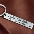 thumbnail image 1 of Racsoh 2024 Gifts for Christmas, Christmas Decorations, I Like You More The End I Win Funny Christmas Gift Keychain, 1 of 6