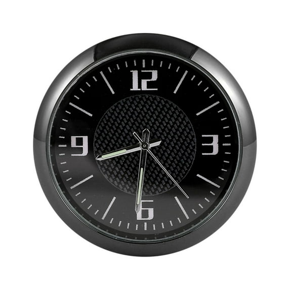 Racsoh 4inch Dashboard Fluorescent Clock,Classic Retro Alarm Clock,Vintage Retro Analog Alarm Clock,Mini Car Sticked To Watch Car Truck Dashboard And Vent Mini Car Clock