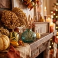 thumbnail image 1 of Racsoh Green Glass Pumpkin Vase, Transparent Hydroponic Flower Vessel, Thanksgiving Table Centerpiece, for Dried Fresh Flowers Home Decor (Green), 1 of 6