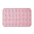 thumbnail image 1 of Racsoh Non Slip Bathtub Mat, 1Pc Inside Shower Floor Mats with Suction Cups and Drain Holes, Household Bath Massage Foot Mat for Bathroom Tub, 26.77 x 14.17inch (Pink), 1 of 5