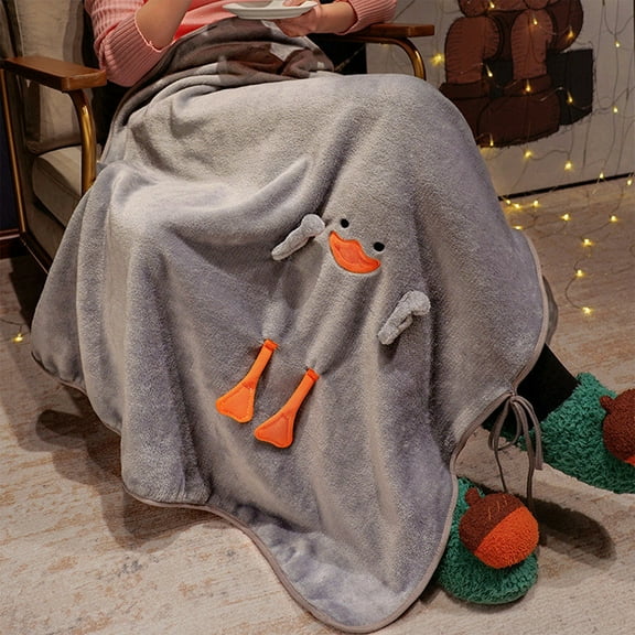 Racsoh Pillow Blanket Soft Warm Blanket Bed Sofa Blanket Comfortable Machine Washable Comfortable Blanket Can Be Used In The Office And Living Room