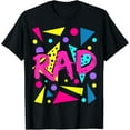 thumbnail image 1 of Rad 1980s Vintage Eighties Costume Party t-shirt T-Shirt, 1 of 3