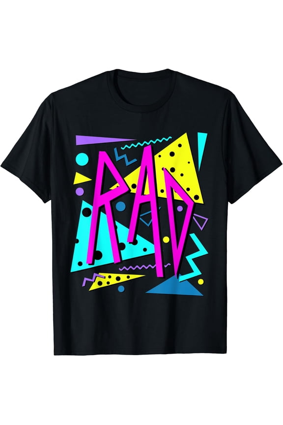 Rad 80'S Workout Gym Retro T-Shirt Size S-5XL