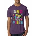 thumbnail image 1 of Rad 90's Vibes Vintage Mens Premium Tri Blend T-Shirt, Vintage Purple, Large, 1 of 5
