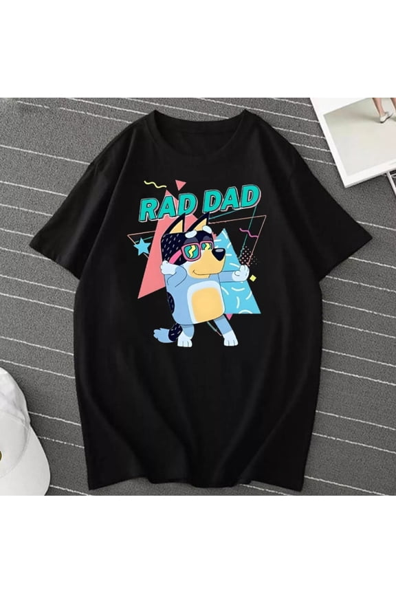 Rad Dad Blue Shirt, Rad Like Dad Tshirt, Birthday Shirt, Gift For Dad, Crewneck