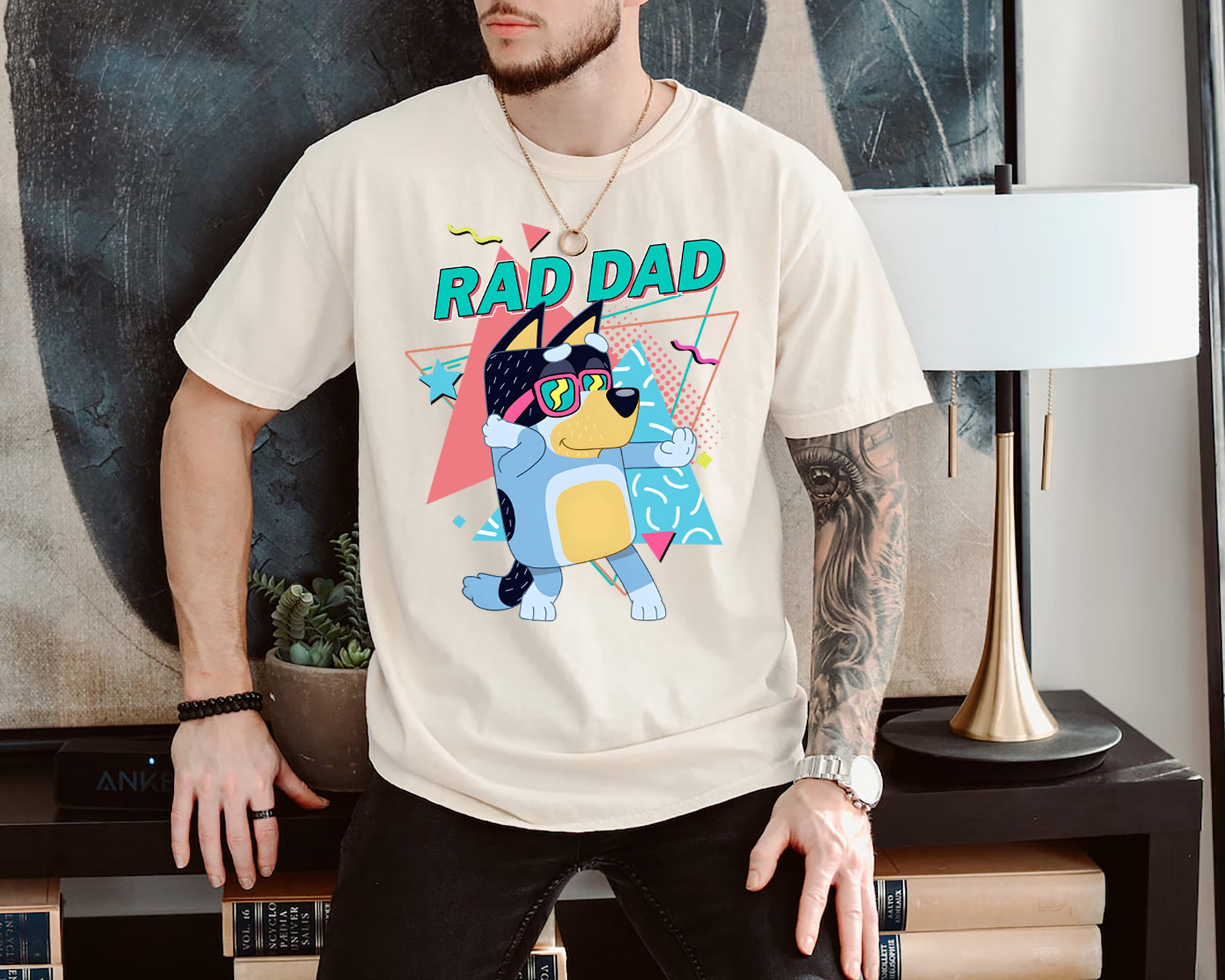 Rad Dad Bluey Shirt, Chilli Heeler Shirt, Bluey Family Shirt, Bluey