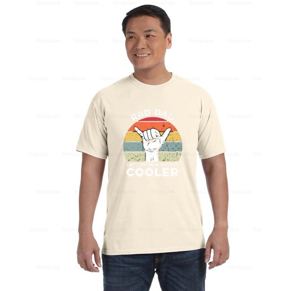 Rad Dad Comfort Color T-Shirt Cooler Than Regular Dad Funny Gift Idea, Unisex, up to size 4XL