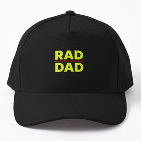 Rad Dad Design Baseball Hat, Cool Father Family Graphic Design, Classic Cap