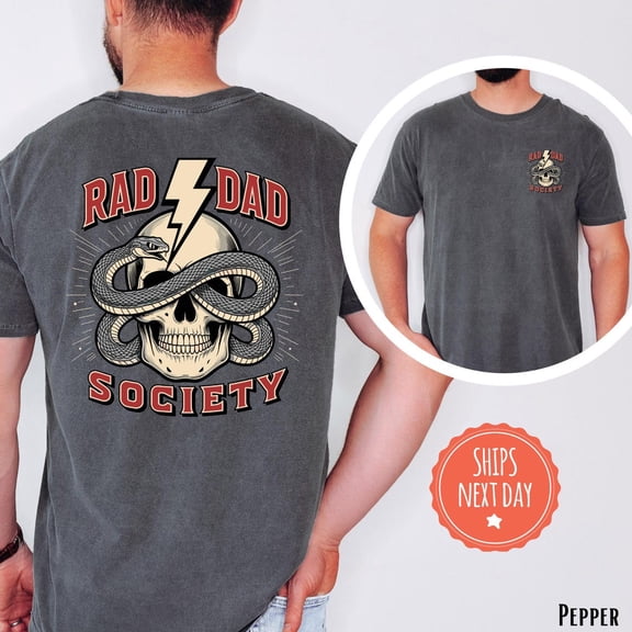 Rad Dad Society Sweatcool Dad Club Tee, Father'S Day For Husband