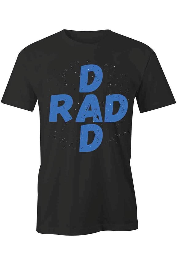 Rad Dad T-Shirt | Loving Father Black Tee Gift