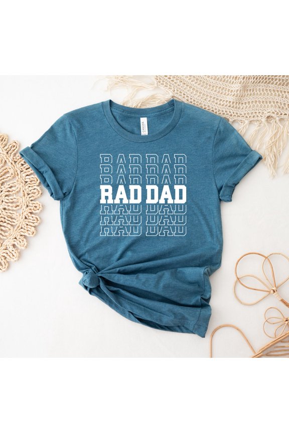 Rad Dad T-shirt, Shirt, Boy Dad, Rad Like Dad Top, Father Tee, Dad Shirt, Daddy T-shirts, New Dad, Best Dad Tee All Size S-5Xl