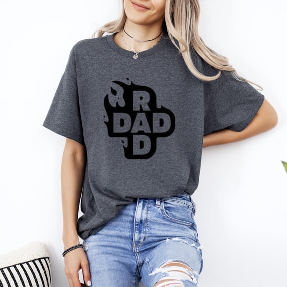 Rad Dad V2 Funny Fathers Day Cool Awesome Groovy Retro T-Shirt, for men & women, up to size 5XL