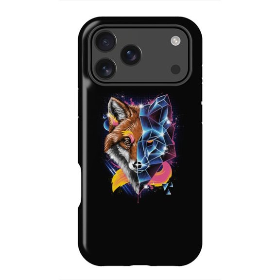 Rad Fox Cute Clever Animal Retro Minimal Case with iPhone 17 to 11 Pro Max