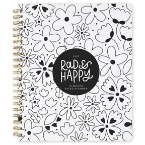 Rad Happy for Mead 2027 Weekly Monthly Planner Floral Large 8 12 x 11 - Regular