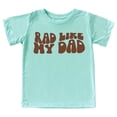 thumbnail image 1 of Rad Like My Dad Groovy Retro Father's Day Gift Shirt for Boys and Girls Brown on Chill Shirt 3T, 1 of 5