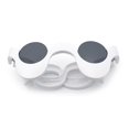 thumbnail image 1 of Rad Offbeat Thick Plastic Wave Shape Runway Fashion Sunglasses White, 1 of 8