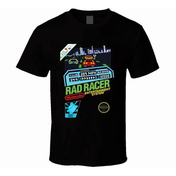 Rad Racer Nes Retro Video Game T Shirt