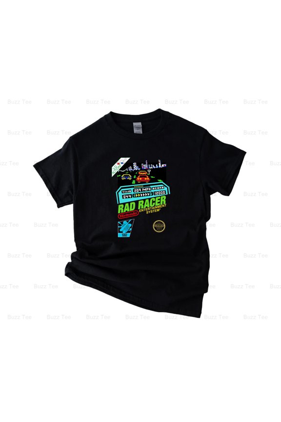 Rad Racer The Nes Retro Video Game Gaming Classic Gamer Fan Graphic Style Unisex T-Shirt Y0273, Up to Size 5XL