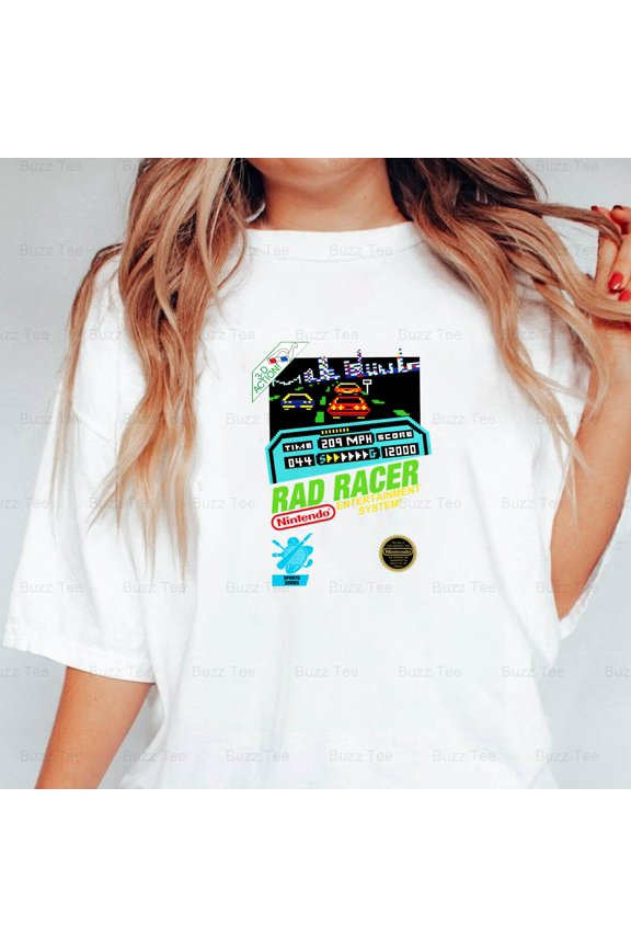 Rad Racer The Nes Retro Video Game Gaming Classic New Unisex T-Shirt, up to 5XL
