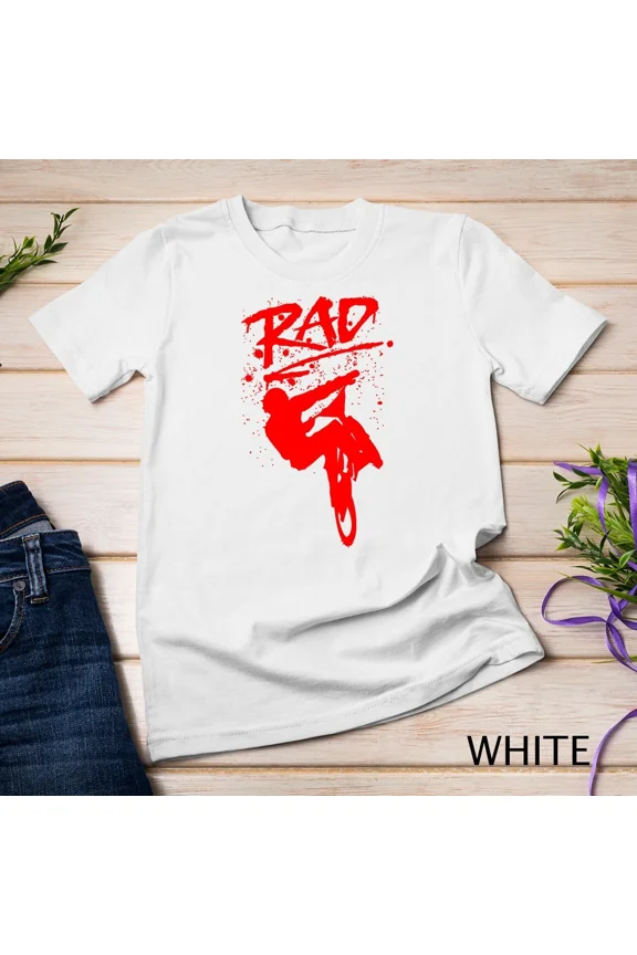 Rad Radical Bmx Bike Redesign Graffiti Gnarly Retro Awesome Unisex Tshirt