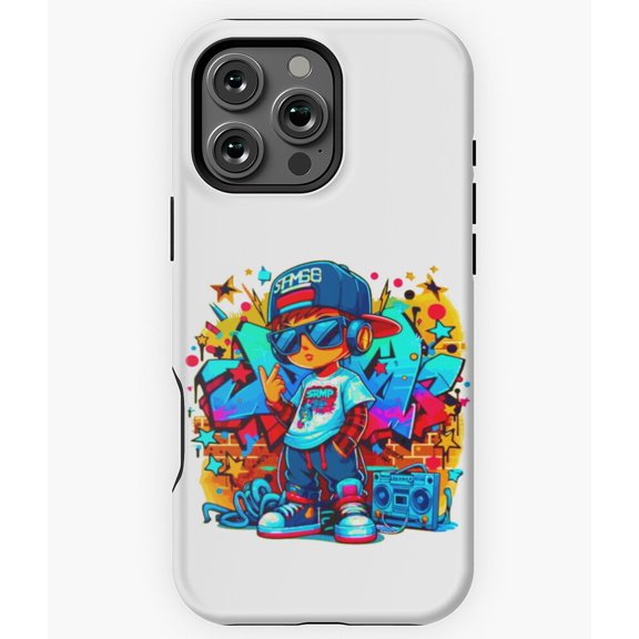 Rad Retro Rapper Cartoon Art N4596 Phone Case for iPhone 17 16 15 14 13 12 11 Pro Max