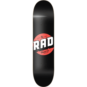 Rad Solid Skateboard Deck 8.25 Black Red