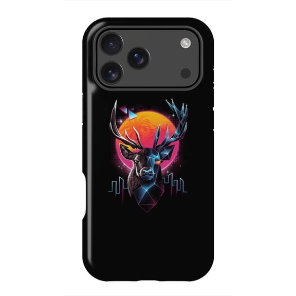 Rad Stag Deer Antler Forest Retro Style Case with iPhone 17 to 11 Pro Max