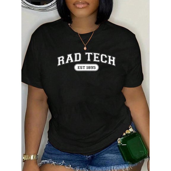 Rad Tech 1895 Radiology X-Ray Tech College School T-Shirt