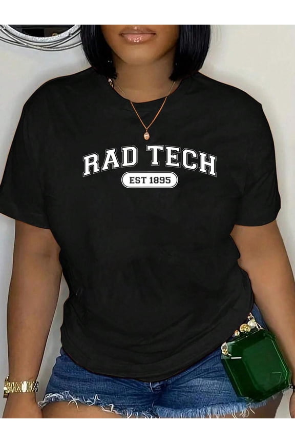 Rad Tech 1895 Radiology X-Ray Tech College School T-Shirt