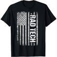 thumbnail image 1 of Rad Tech American Flag Radiology Gift T-shirt T-Shirt, 1 of 5