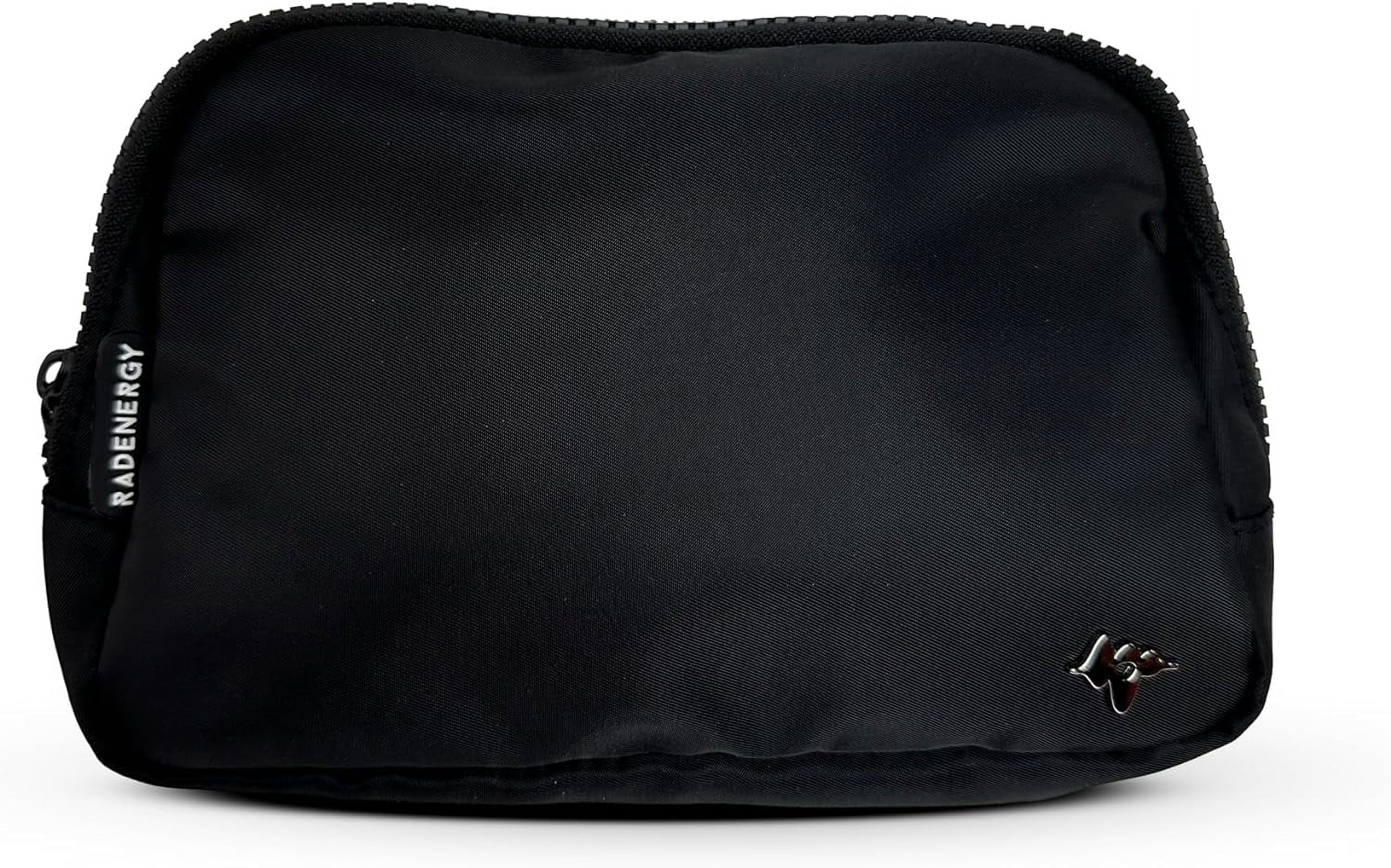RadEnergy Faraday Crossbody Bag, Black, 1 Pack, Signal-Blocking RFID Holder for Men and Women, Nylon