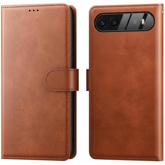 RadEnergy EMF Blocking Leather Wallet Phone Case for Google Pixels with Card Holder, Anti Radiation EMF Protection, Radiation Blocker Cell Phone Leather Flip Folio Case (Brown, for Pixel 10)