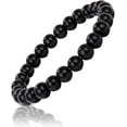 thumbnail image 1 of RadEnergy Shungite Bead Bracelet For Women & Men's Gifts | Healing Crystal Jewelry with Genuine Shungite Stones | Energy Balance and Chakra |  Healing Beaded Stretchable Bracelet 8MM (Color Black), 1 of 7