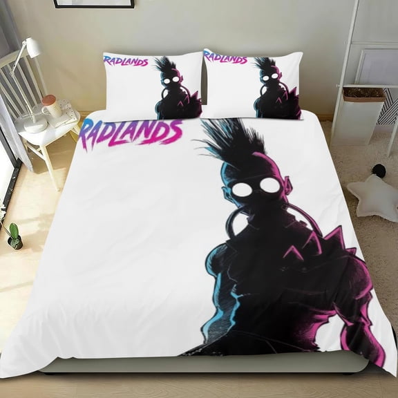 RadLands Themed Bed Sheet Set Three Piece Set 53x79 In ches Comfortable And Skin Friendly Unique Design Creating A Star Studded Night Home Gifts For Family Friends fans